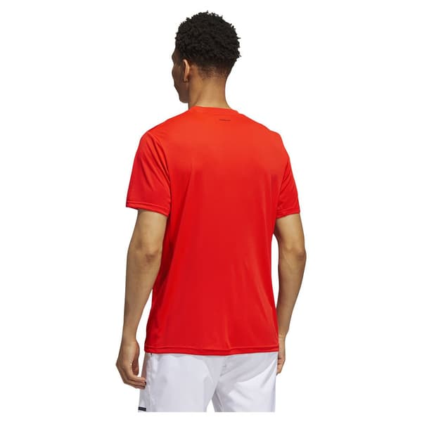 Adidas Lyhythihainen T-paita Club 3 Stripe Oranssi M Mies