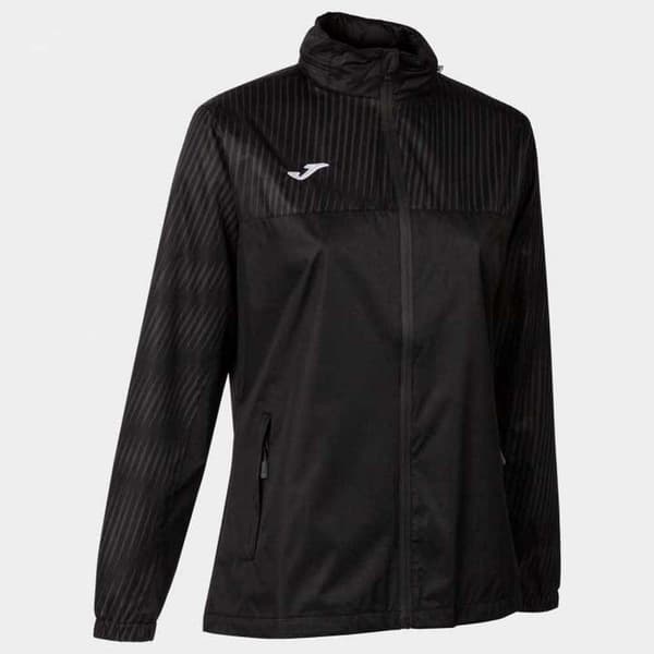 Joma Regnjakke Montreal Sort 11-12 Years Kvinde