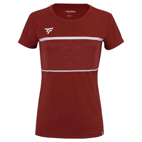 Tecnifibre Kortærmet T-shirt Team Tech Rød S Kvinde