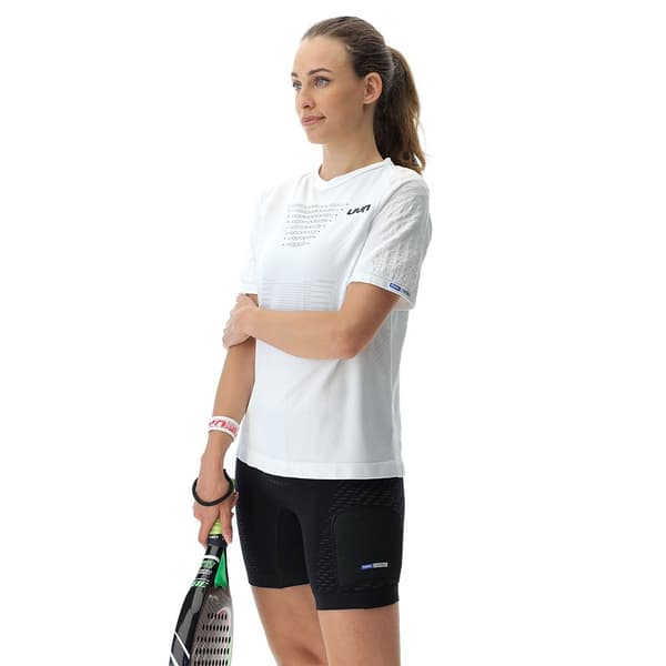 Uyn Kortärmad T-shirt Padel Series Vit XL Kvinna