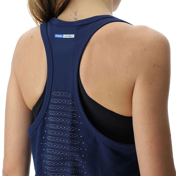 Uyn Ärmlös T-shirt Padel Series Blå L Kvinna