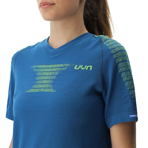 Uyn Kortärmad T-shirt Padel Series Smash Blå XS Kvinna