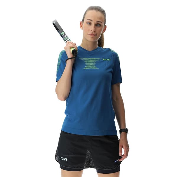 Uyn Kortärmad T-shirt Padel Series Smash Blå L Kvinna