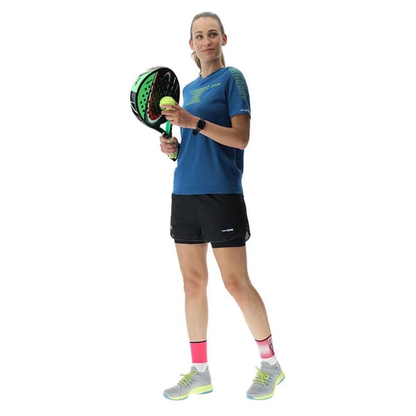Uyn Kortärmad T-shirt Padel Series Smash Blå L Kvinna