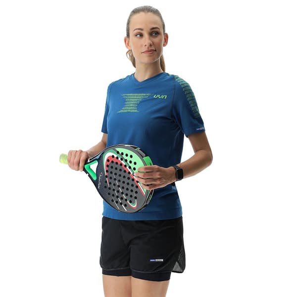 Uyn Kortærmet T-shirt Padel Series Smash Blå XL Kvinde