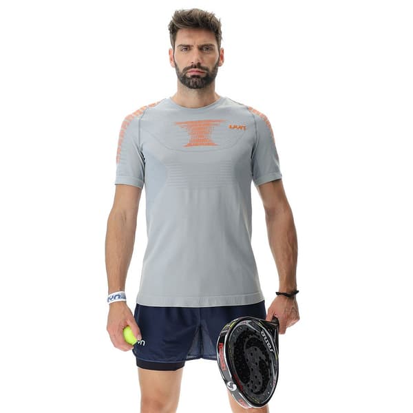 Uyn Kortärmad T-shirt Padel Series Smash Grå XL Man