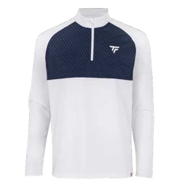 Tecnifibre Langærmet T-shirt Thermo Zipper Hvid,Blå 2XL Mand