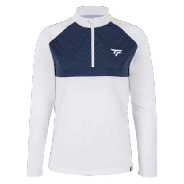 Tecnifibre Langærmet T-shirt Thermo Zipper Hvid XL Kvinde