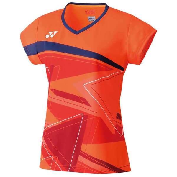 Yonex Kortärmad T-shirt Röd S Kvinna