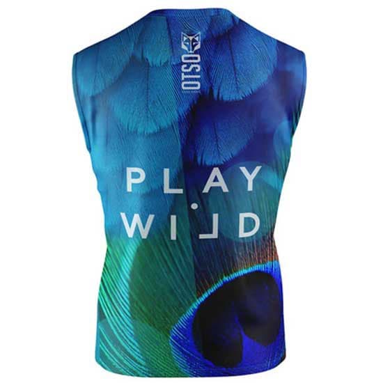 Otso Ärmlös T-shirt Blue Birds Blå M Man