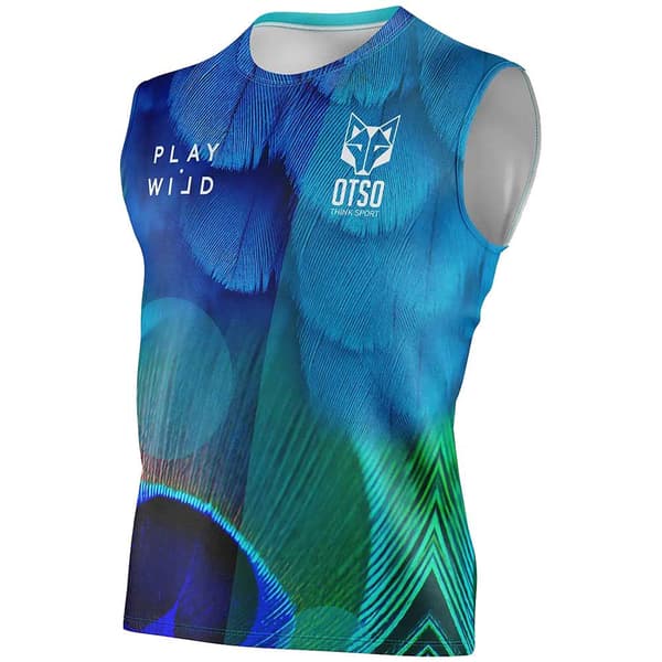 Otso Ærmeløs T-shirt Blue Birds Blå XL Mand