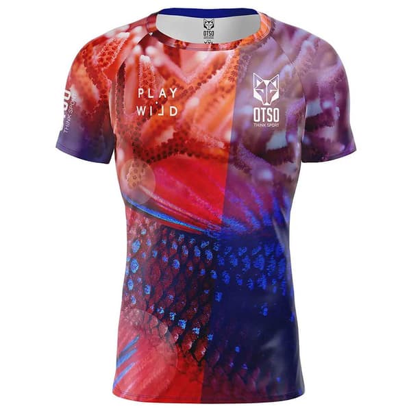 Otso Kortärmad T-shirt Coral Flerfärgad S Man