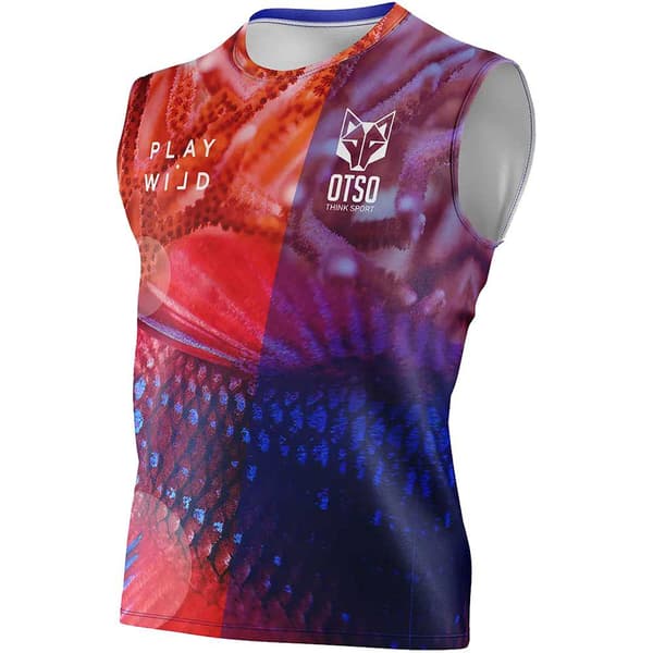 Otso Ærmeløs T-shirt Coral Flerfarvet S Mand