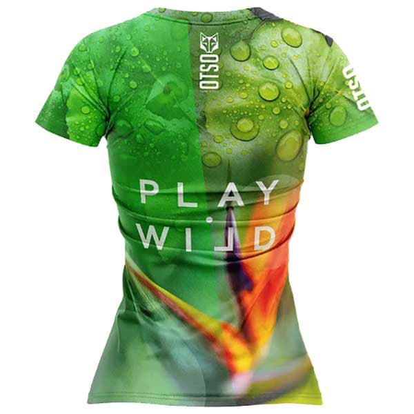 Otso Kortärmad T-shirt Paradise Grönt XS Kvinna