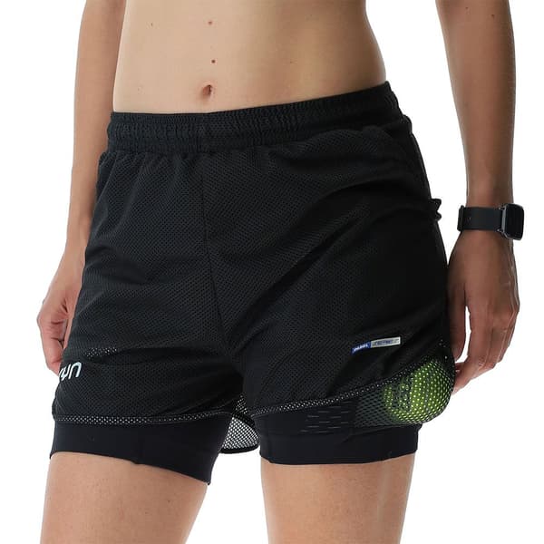 Uyn Shorts Padel Series 2 In 1 Sort L Kvinde