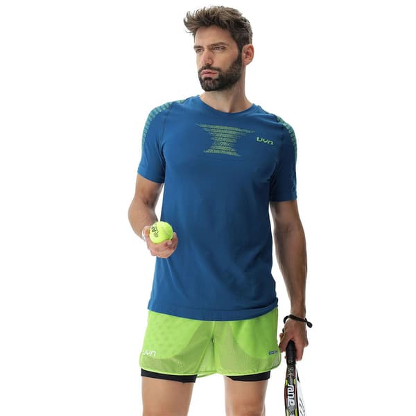 Uyn Kortärmad T-shirt Padel Series Smash Blå S Man