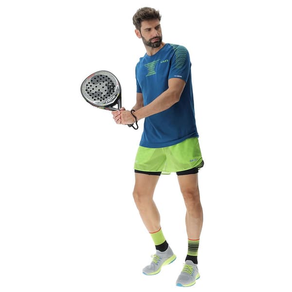 Uyn Kortärmad T-shirt Padel Series Smash Blå S Man