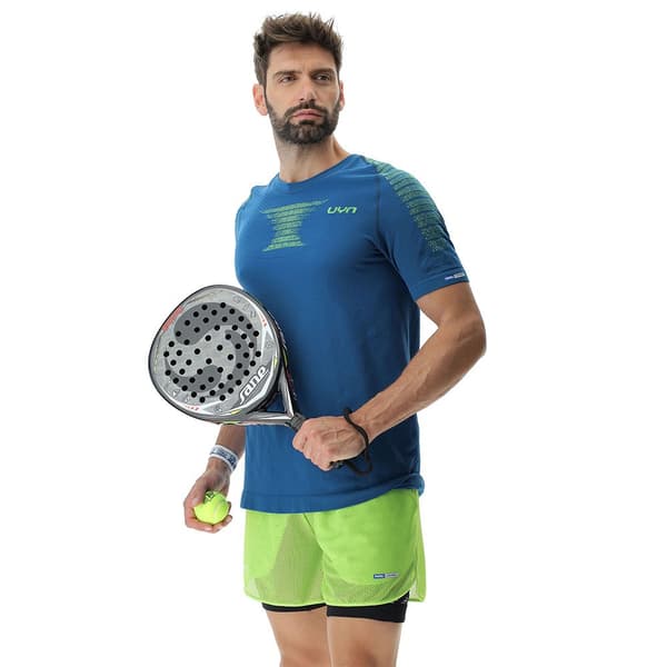 Uyn Kortärmad T-shirt Padel Series Smash Blå S Man