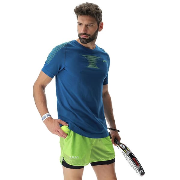 Uyn Kortärmad T-shirt Padel Series Smash Blå S Man