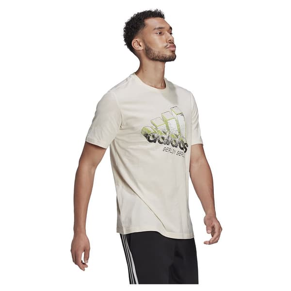 Adidas Kortærmet T-shirt Berlin Logo Carrier Beige S Mand