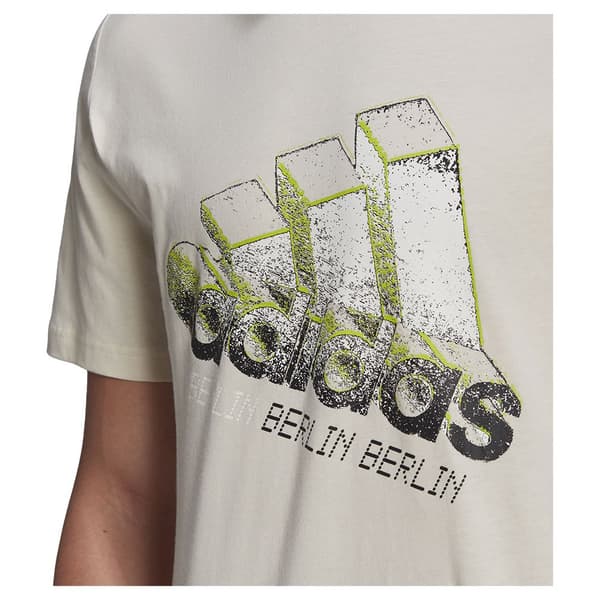 Adidas Kortærmet T-shirt Berlin Logo Carrier Beige S Mand