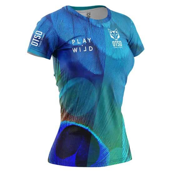 Otso Kortärmad T-shirt Blue Birds Blå S Kvinna