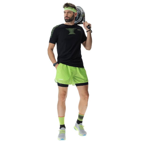 Uyn Shorts Padel Series 2 In 1 Grøn M Mand