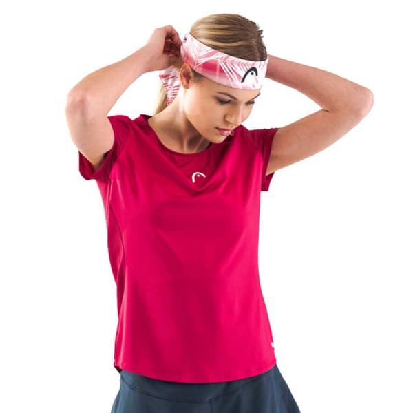 Head Racket Kortärmad T-shirt Tie-break Rosa XS Kvinna