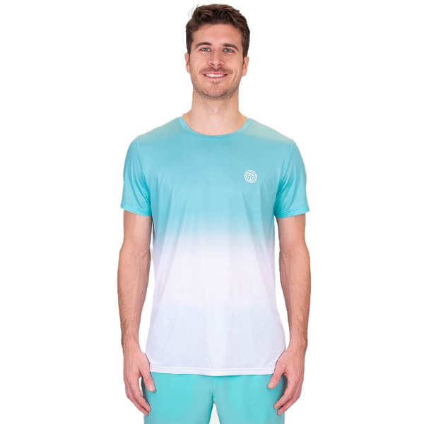 Bidi Badu Kortärmad T-shirt Crew Gradiant Vit,Blå M Man