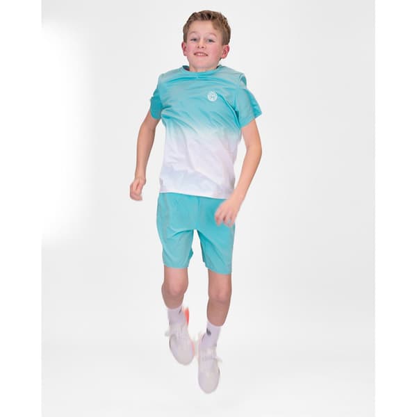 Bidi Badu Kortärmad T-shirt Crew Gradiant Vit,Blå 164 cm Pojke