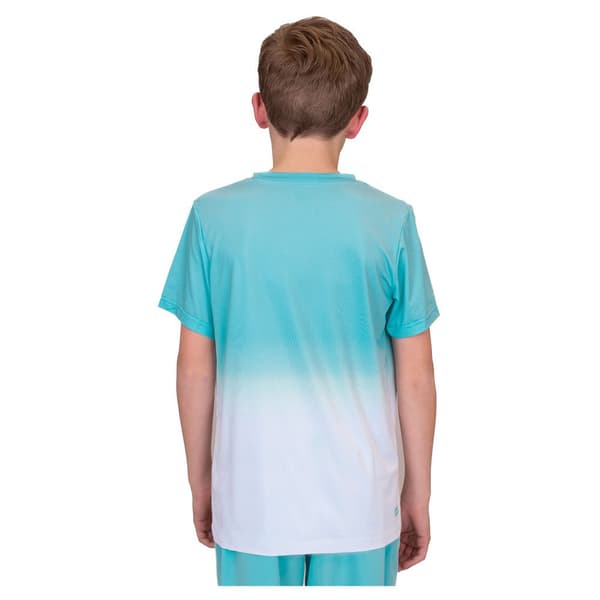 Bidi Badu Kortärmad T-shirt Crew Gradiant Vit,Blå 164 cm Pojke