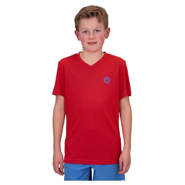 Bidi Badu Kortärmad T-shirt Crew Inside Out V-neck Röd 152 cm Pojke