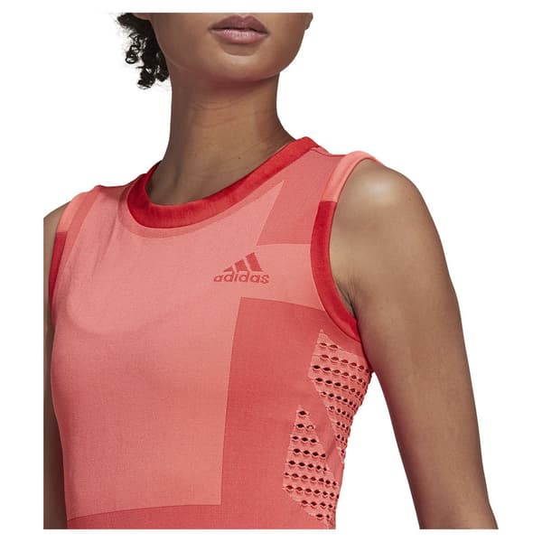Adidas Ärmlös T-shirt Premium Röd XS Kvinna