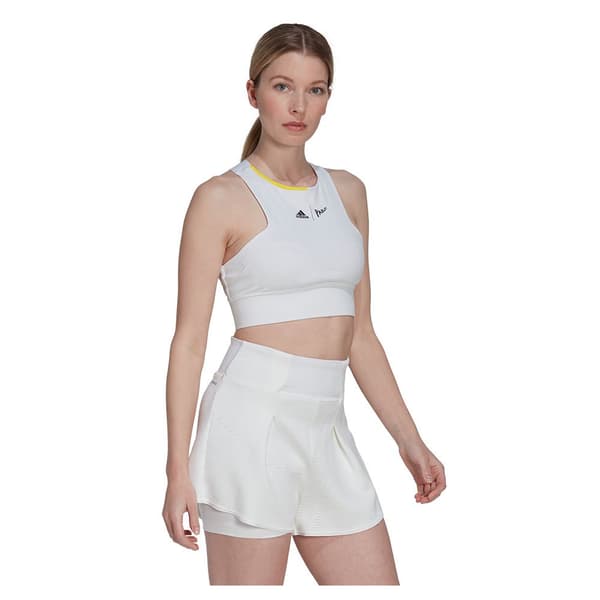Adidas Ärmlös T-shirt London Crop Vit M Kvinna