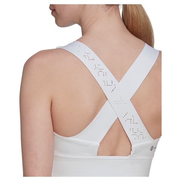 Adidas Ärmlös T-shirt London Crop Vit M Kvinna