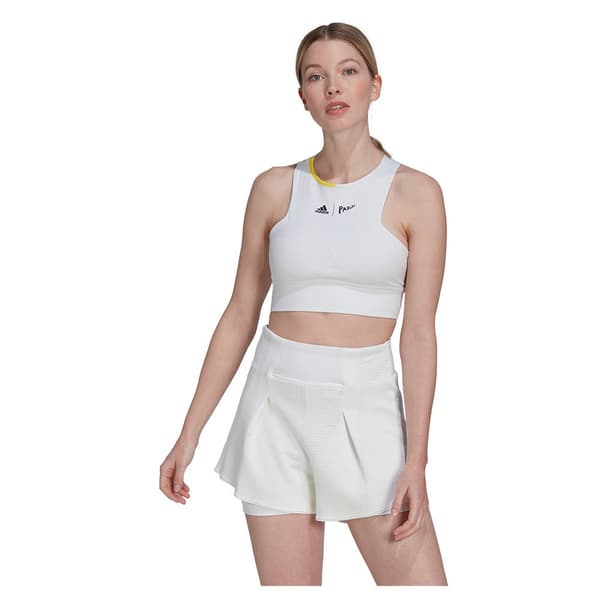 Adidas Ärmlös T-shirt London Crop Vit M Kvinna