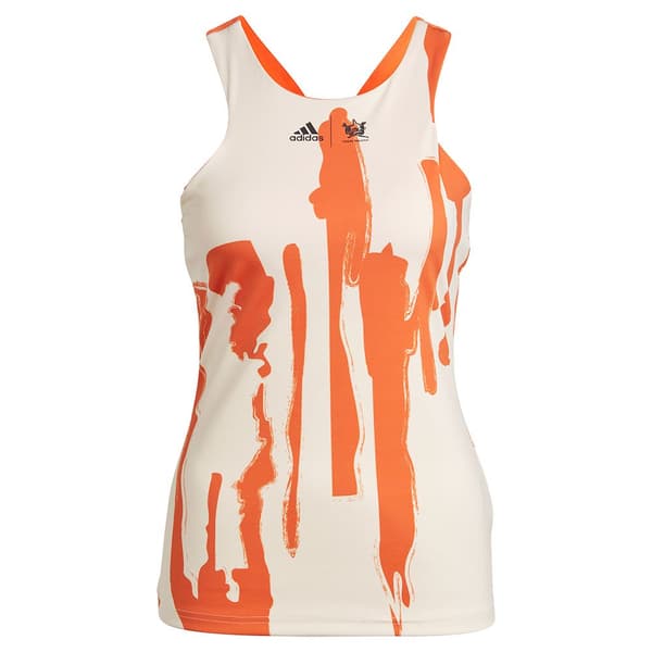 Adidas Ärmlös T-shirt Thebe Magugu New York Y-back Orange M Kvinna