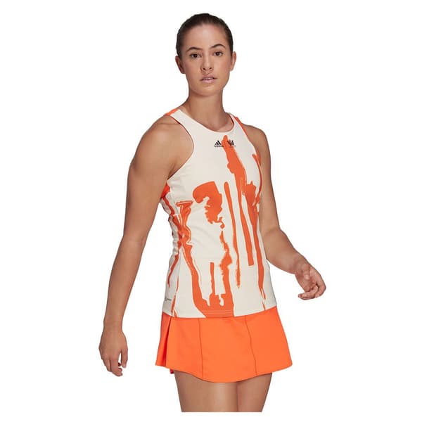 Adidas Ärmlös T-shirt Thebe Magugu New York Y-back Orange M Kvinna