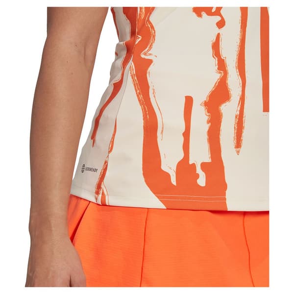 Adidas Ärmlös T-shirt Thebe Magugu New York Y-back Orange M Kvinna