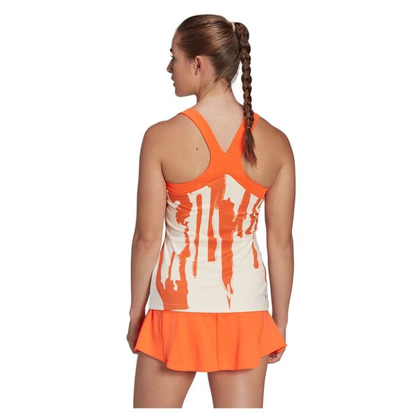 Adidas Ärmlös T-shirt Thebe Magugu New York Y-back Orange M Kvinna