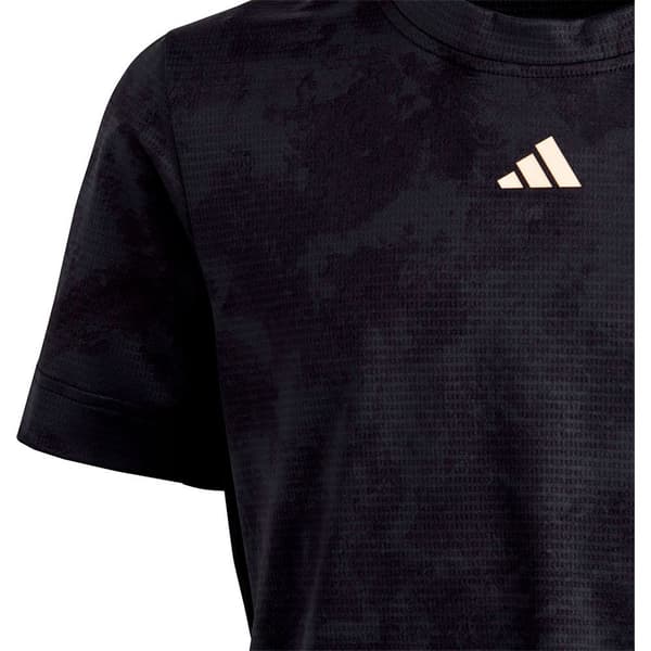 Adidas Kortärmad T-shirt Q2 Rg Svart 7-8 Years Pojke