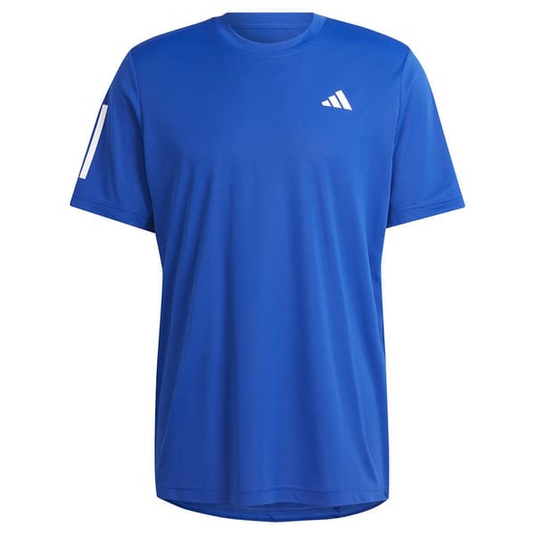 Adidas Club 3 Stripes T-shirt Med Korta ärmar Blå M Man