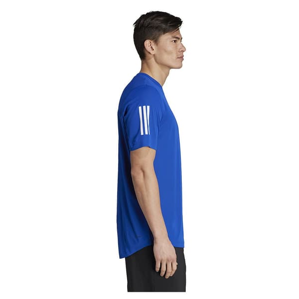 Adidas Club 3 Stripes T-shirt Med Korta ärmar Blå M Man