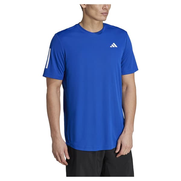 Adidas Club 3 Stripes T-shirt Med Korta ärmar Blå M Man