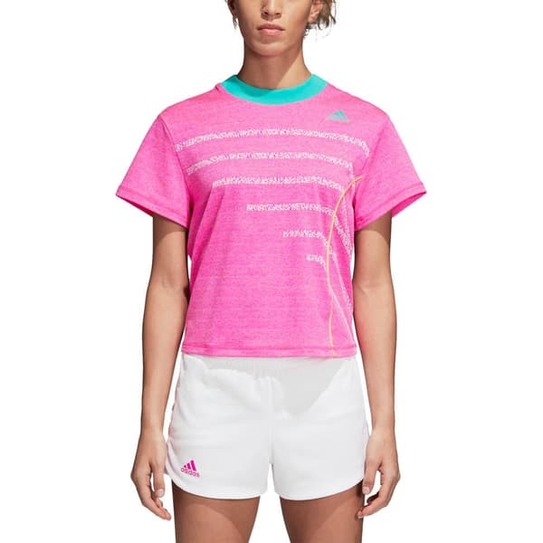 Adidas Lyhythihainen T-paita Seasonal Pinkki M Nainen