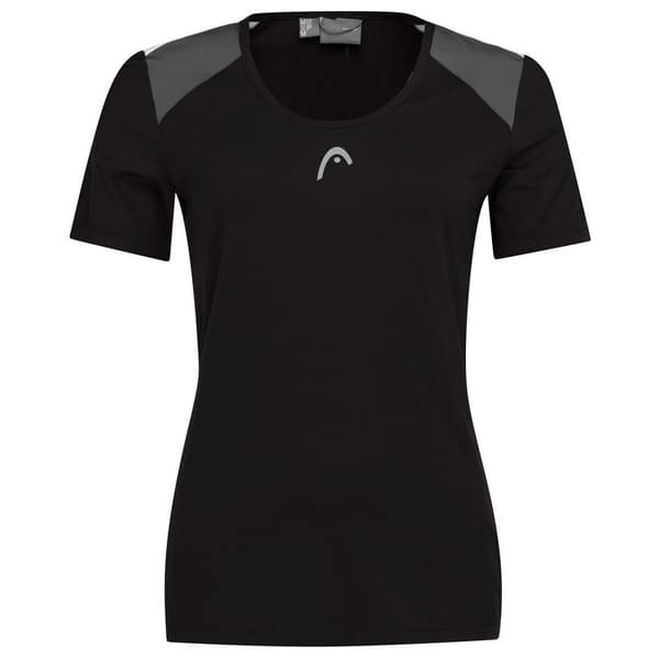 Head Racket Kortærmet T-shirt Club 22 Sort S Kvinde