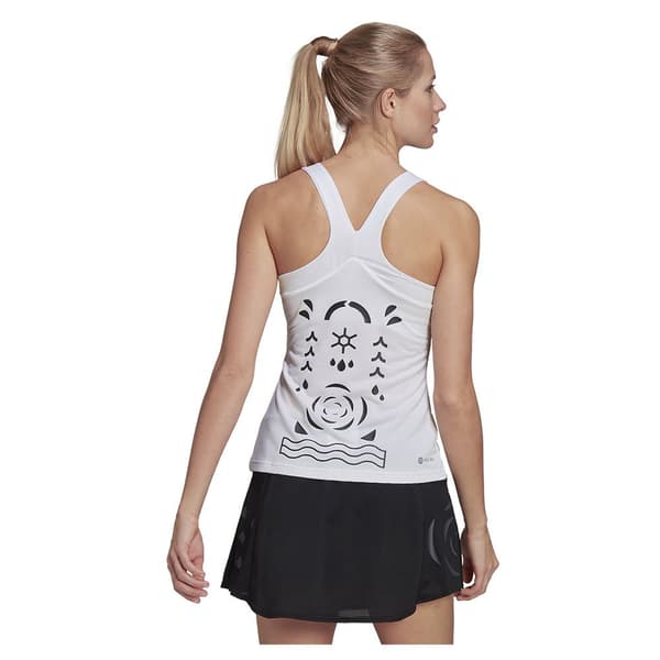 Adidas Ärmlös T-shirt Par T Y Vit XS Kvinna