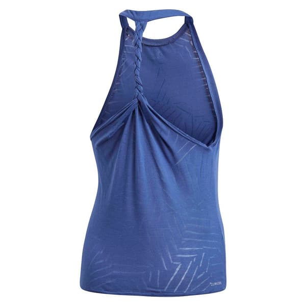 Adidas Ärmlös T-shirt Melbourne Burnout Blå L Kvinna