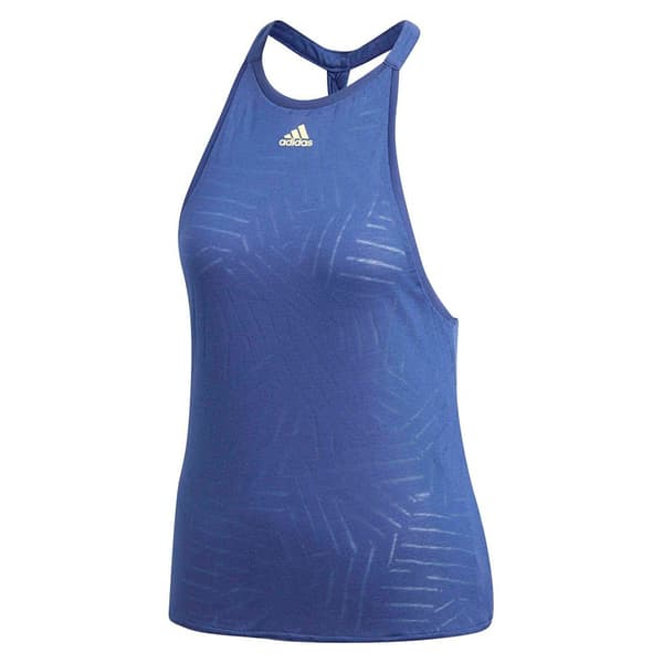 Adidas Ärmlös T-shirt Melbourne Burnout Blå L Kvinna