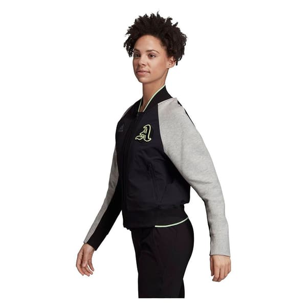 Adidas Jakke New York Varcity Sort L Kvinde